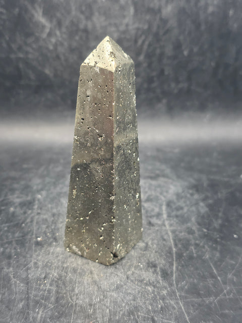Pyrite tower! 4.9 ounces, 3.3 inches tall