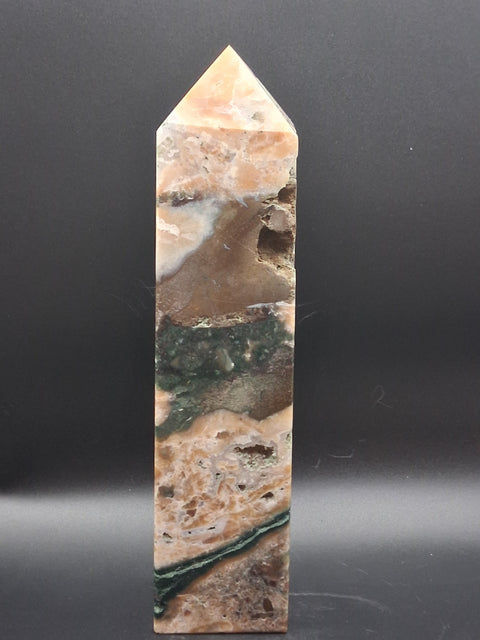 Large tree agate tower! 2 pounds, 8.5 inches!