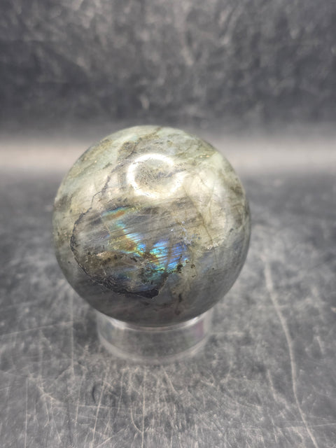 Labradorite sphere! 49.9mm, 1.9 inches, 6.2 ounces