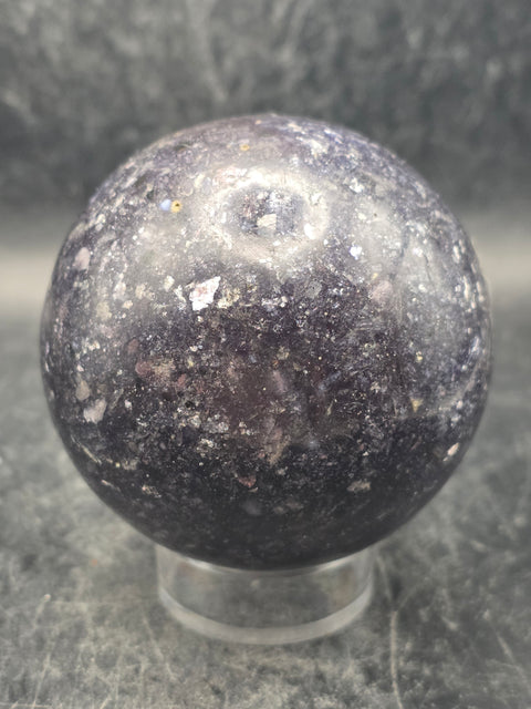 Lepidolite sphere! 61.6mm, 2.4 inches, 10.8 ounces