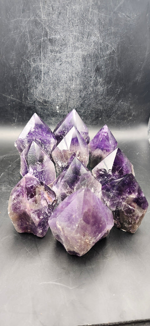 Dark amethyst polished top point! 3.8 ounces!