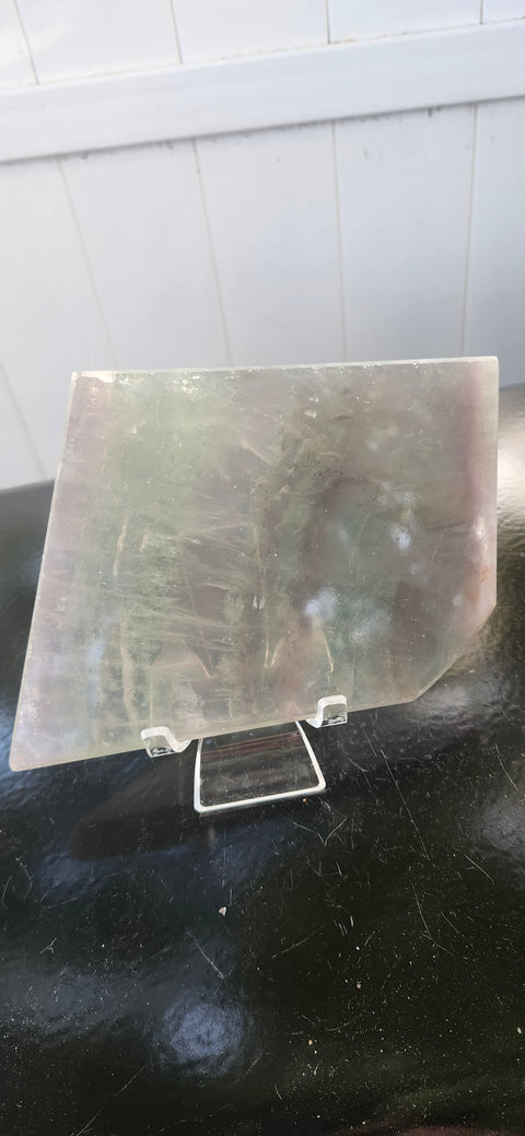Florite slab, 1.6 pound, 5.25 inches tall by 4.25 wide!