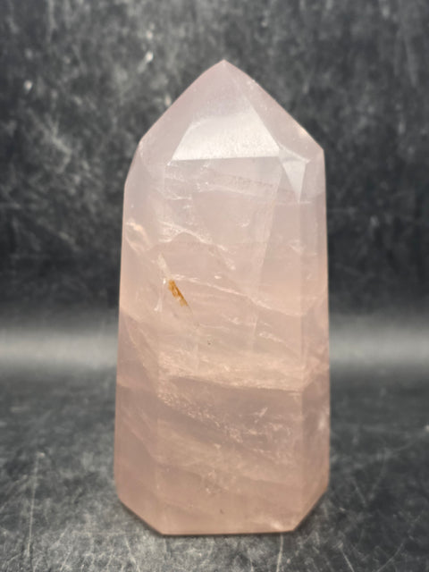 Large rose quartz tower! 12.8 ounces, 4.1 inches tall