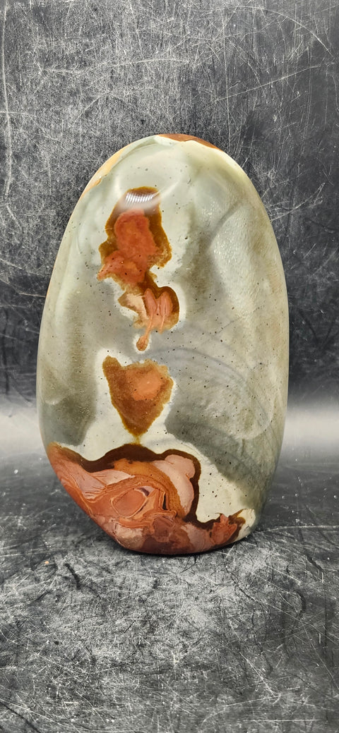 Polychrome jasper free form! 4 inches tall, 12 ounces