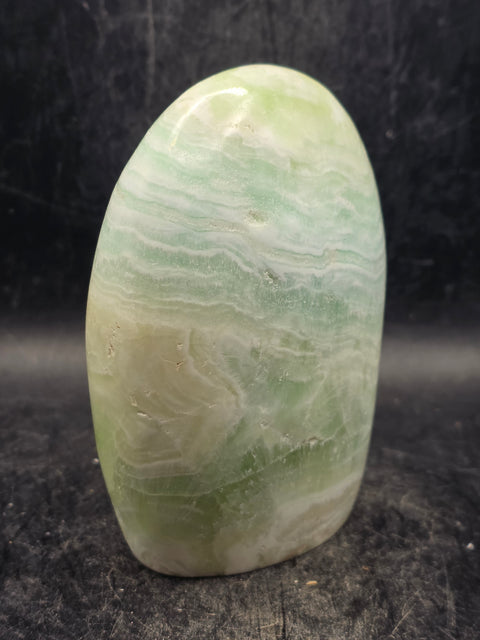 Caribbean calcite free form! 1.1 pounds, 3.7 inches tall, 2.8" wide