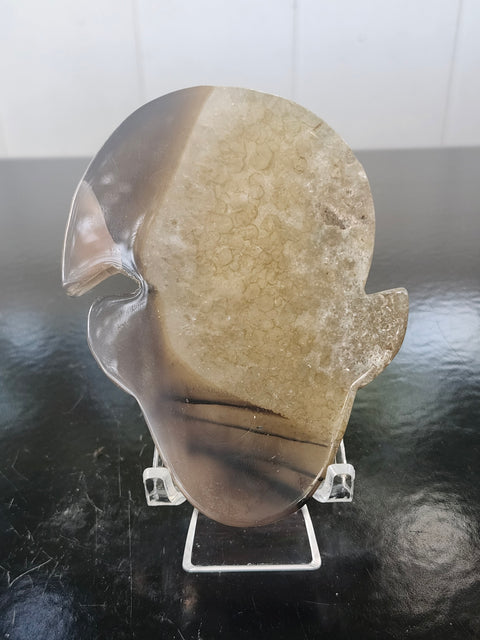 Druzy agate elf! 3.74 inch tall, 2.71 inch wide, 5 ounces