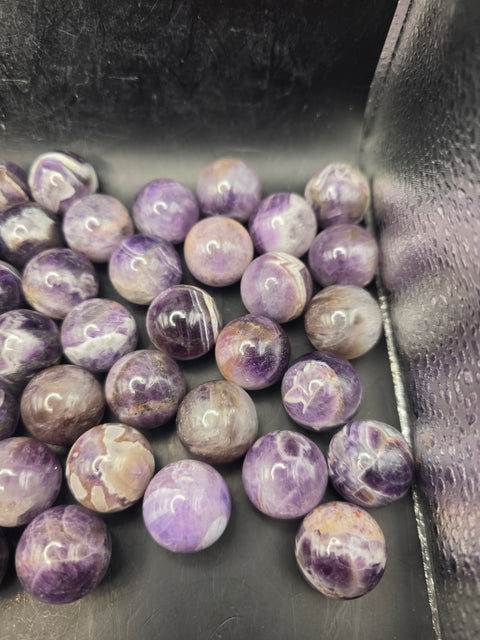 Mini 22mm, .8 inch dream amethyst sphere!