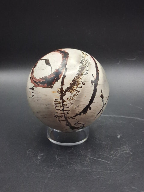 Picture jasper sphere! 63.9mm, 2.3 inches, 10 ounces