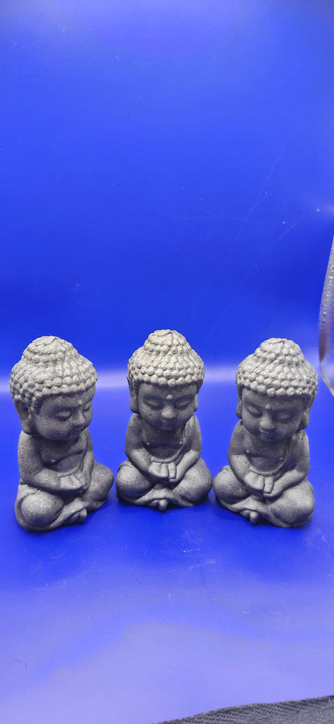 Shungite praying buddah! 3.2 inches, 3.7 ounces