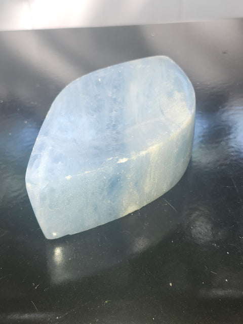 Blue calcite offering bowl/ soap dish! 14 ounces, 5 inches