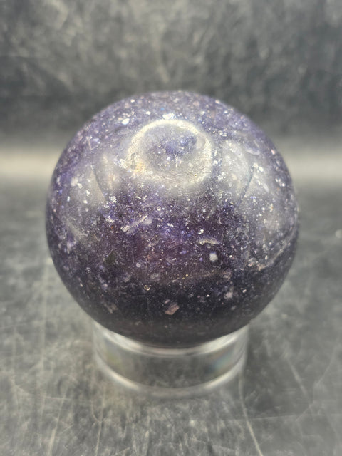 Lepidolite sphere! 13.6 ounces, 65mm, 2.5 inches
