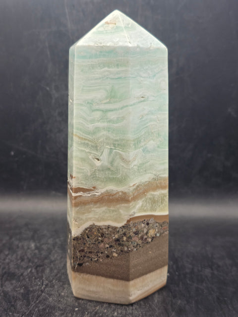 Large Caribbean calcite tower! 5.8 inches tall, 2.2" base 1.10 pounds