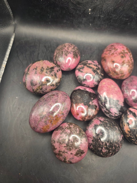 Rhodonite palm stone! 1.6 too 2.2 inches!