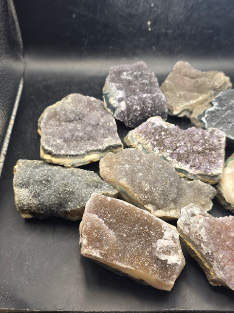 1 piece druzy rainbow amethyst cluster!