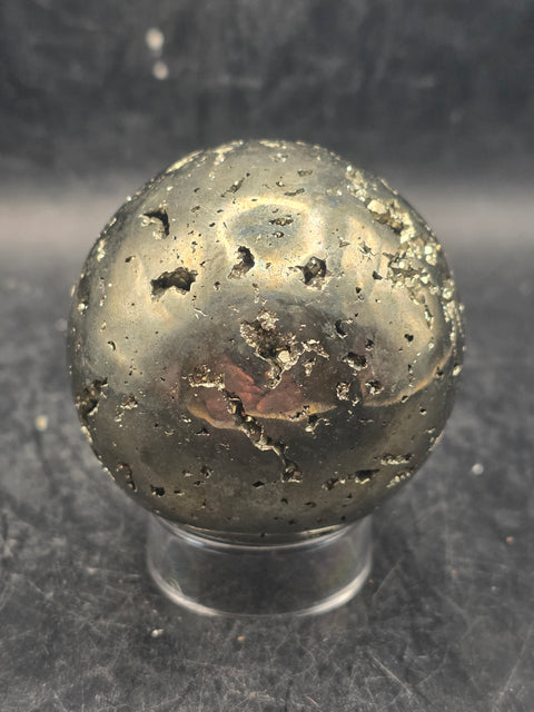 Pyrite sphere! 52.6mm, 2 inches, 12 ounces