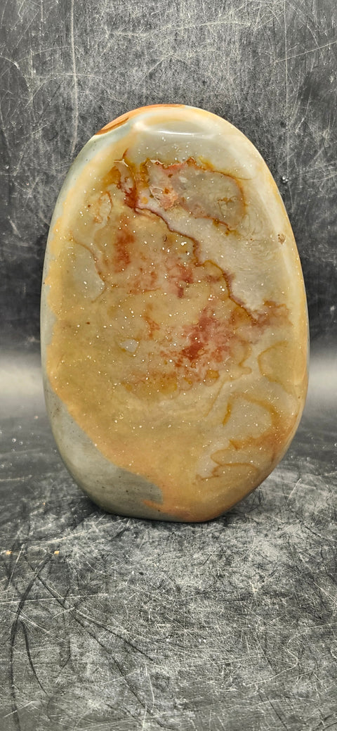 Polychrome jasper free form! 4 inches tall, 12 ounces
