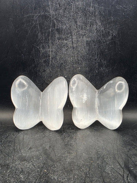 3D Selenite butterfly! 3.8 ounces,  2.8 inches wide