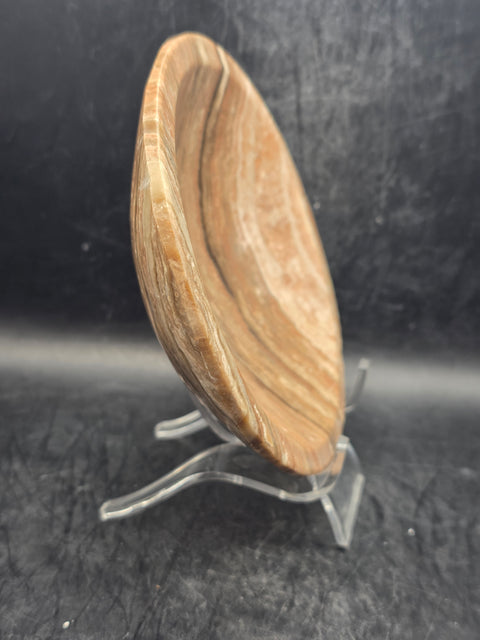 Large banded onyx bowl! 4.9 inches wide!