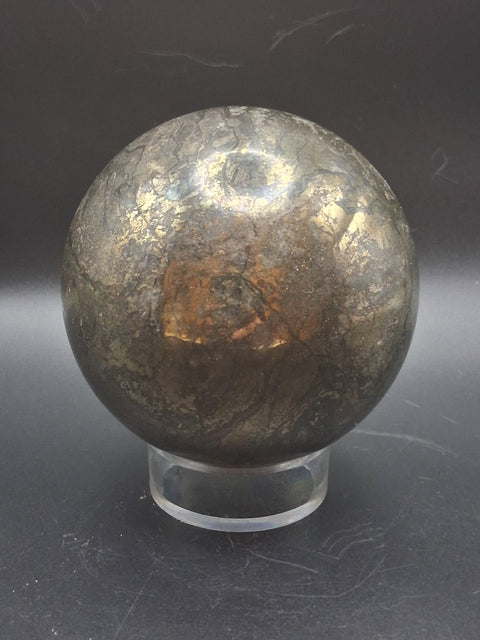 Large pyrite sphere! 86.4mm, 3.4 inches, 2.9 pounds