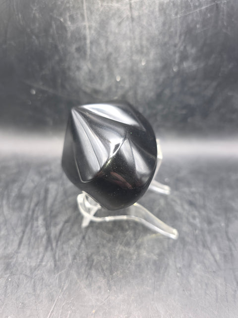 Rainbow obsidian heart! 6 ounces! 2.5 inches wide, 2.1" tall