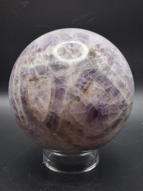 Jumbo dream amethyst sphere! 2.6 pounds, 91.6mm, 3.6 inches