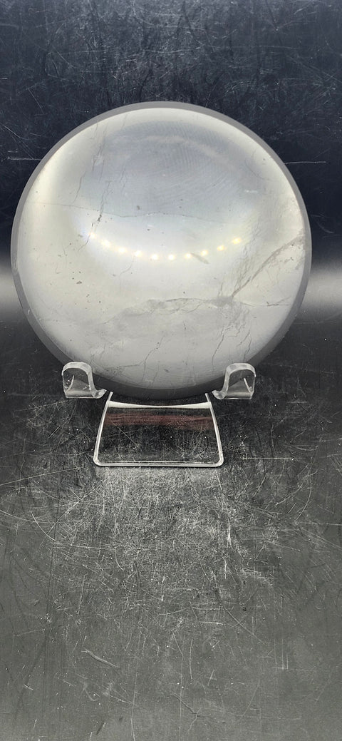 Shungite Flower of life charging plate! 3.75 inches, 6 ounces!