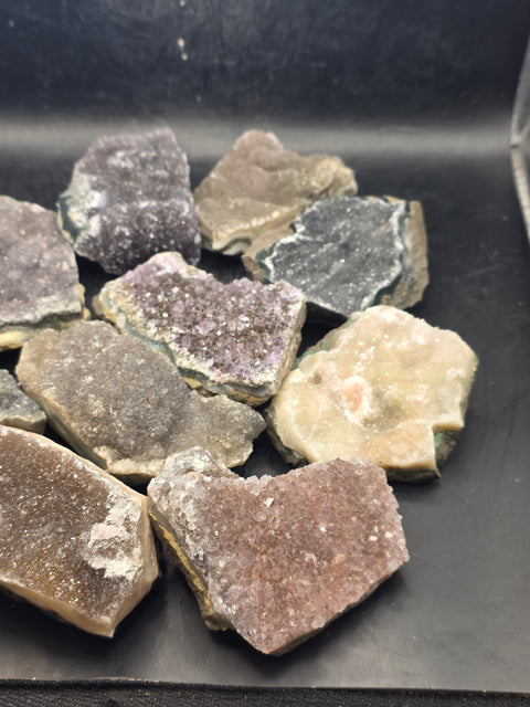 1 piece druzy rainbow amethyst cluster!