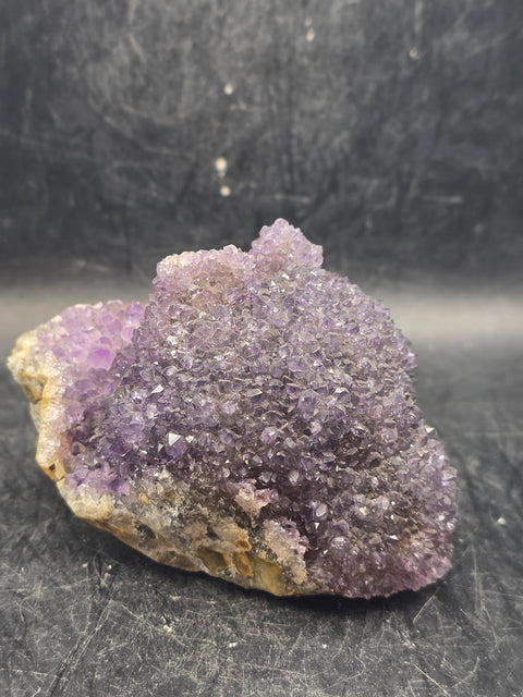 Amethyst special formation cluster! 9 ounces, 3.5 by 2 inches