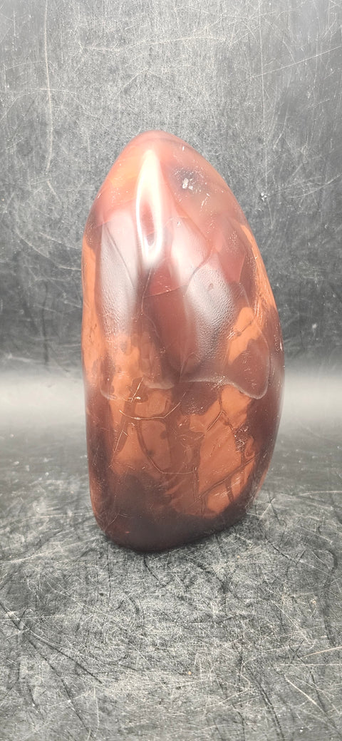 Carnelian agate free-form! 1 pound, 4 inches tall, 3 inches wide