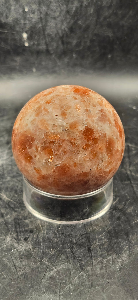 Sunstone sphere! 52.6mm, 2 inches, 7 ounces