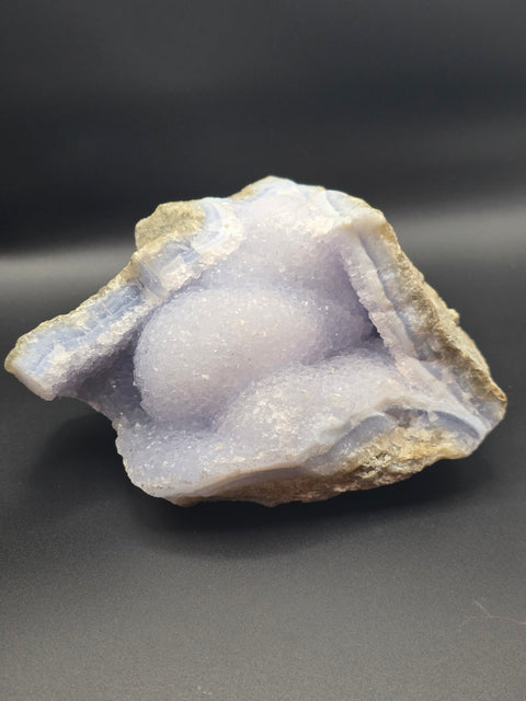 Rare natural raw 5.6 pound blue lace agate cluster!!