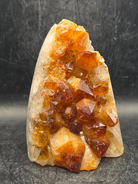 Citrine cut base free form! 1.1 pounds, 3.7 inches tall, 2.4" wide