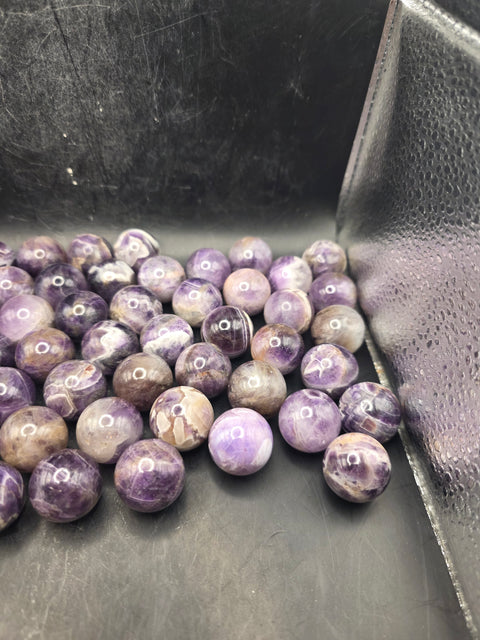 Mini 22mm, .8 inch dream amethyst sphere!