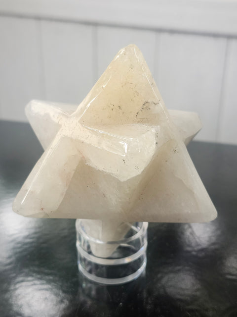 Ferruginous quartz mercaba! 2.3 inch by 2.3, 12 ounces