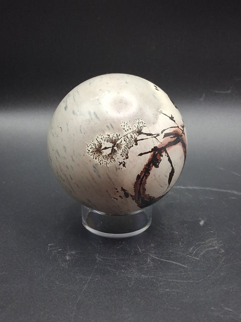 Picture jasper sphere! 63.9mm, 2.3 inches, 10 ounces