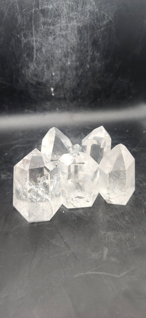 Clear quartz polished points grade A! 1.75 to 2 inches