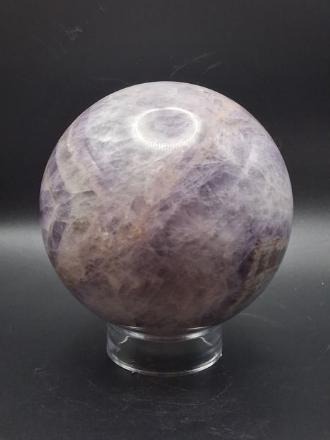 Jumbo dream amethyst sphere! 2.6 pounds, 91.6mm, 3.6 inches