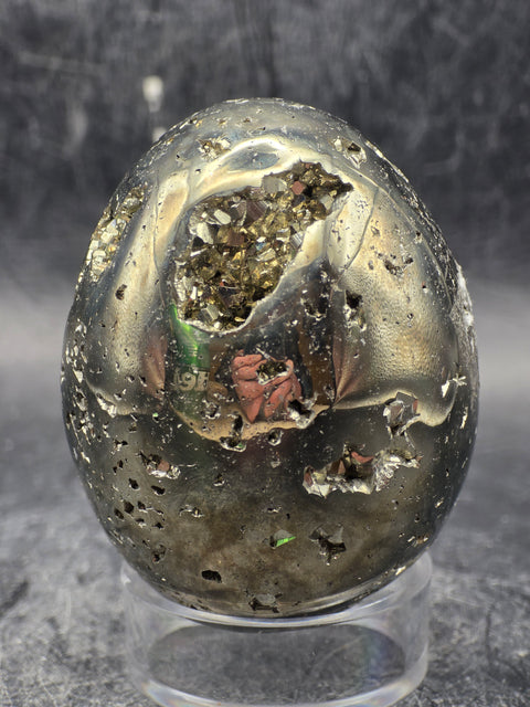 Pyrite egg! 7.7 ounces, 2.1 inches tall!