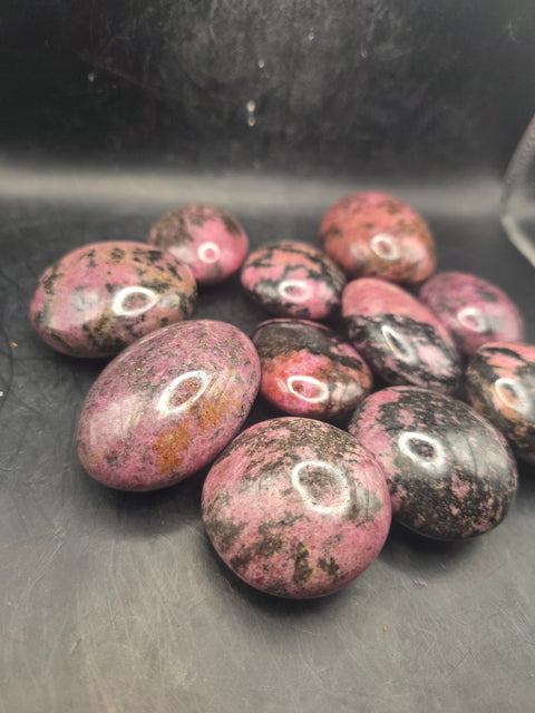 Rhodonite palm stone! 1.6 too 2.2 inches!