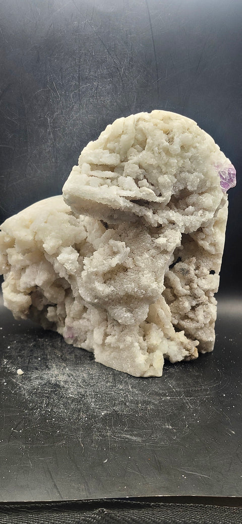 Druzy calcite/florite heart! 2.13 pounds, 6 inches wide, 5 tall, 4 deep