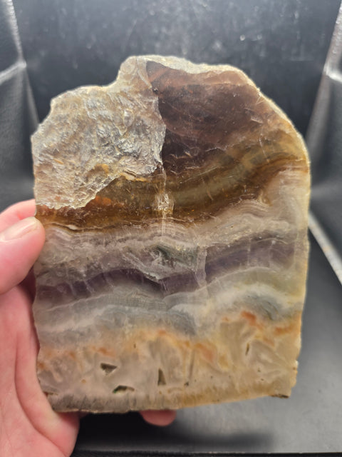Florite slab! 1.4 pounds, 5.5 inches tall, 4.5" wide