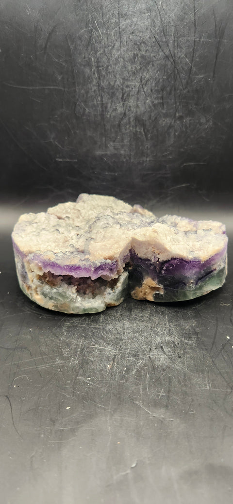 Druzy florite heart! 1.10 pounds! 5 inches wide, 5 inches tall