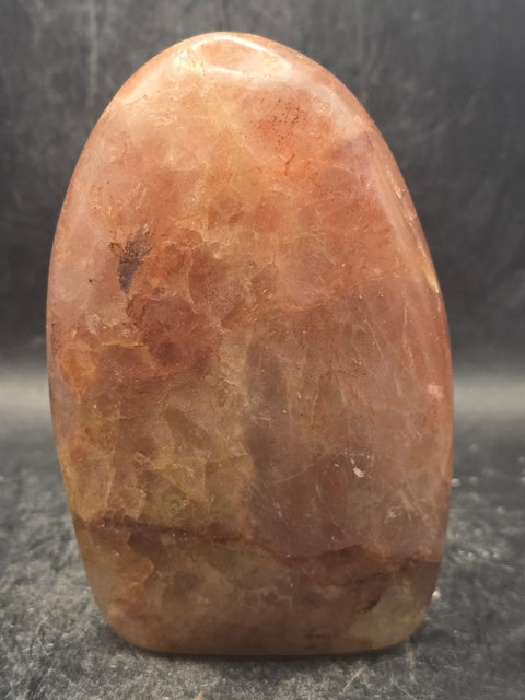 Red hematoid fire quartz free form! 13 ounces, 4.1 inches tall, 2.6" wide