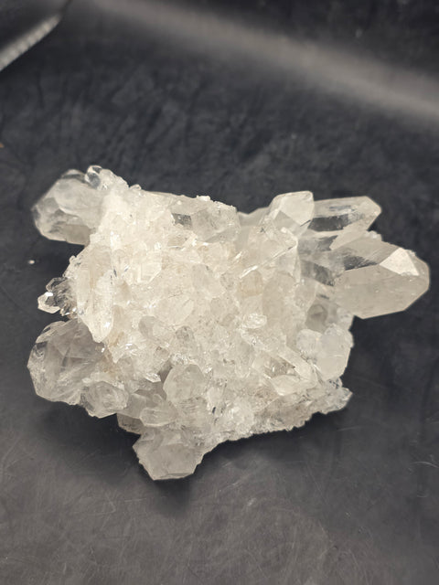 Clear quartz cluster! 10 ounces, 3.7 inches by 2.9 inches