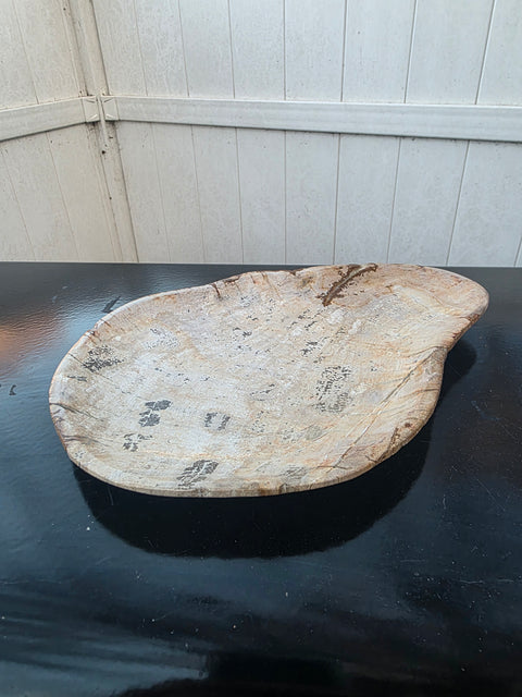 Small petrified wood plate! 9.5 inches by 7 inches, 1.5 pounds!