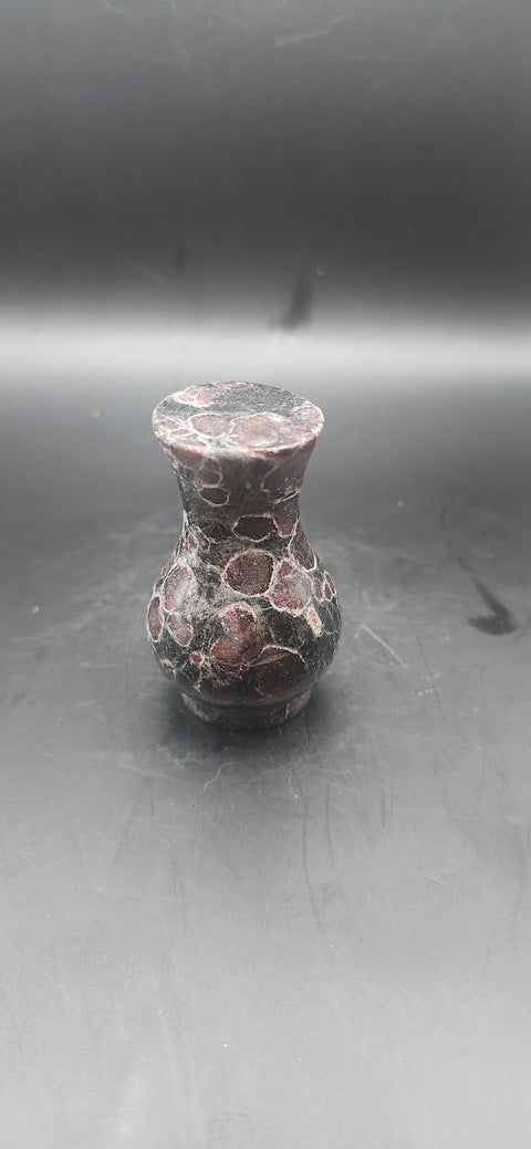 Astrophyllite garnet firework bowl and vase set!! 10 ounces