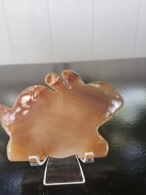 Druzy agate rabbit! 4.5 by 3.1 inch, 8 ounces