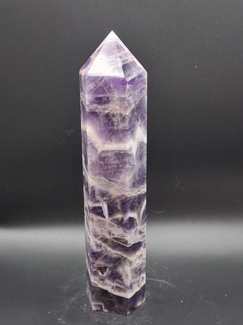 Large dream amethyst tower! 1.10 pounds, 8.5 inches tall