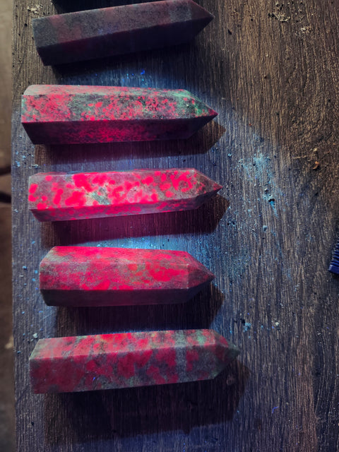 3.25 to 4 inch ruby in kyanite towers