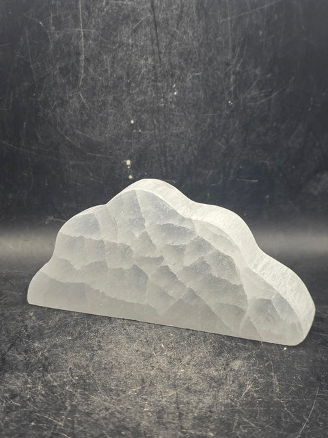 Selenite cloud carving! 4 inches wide, 1.8 inches tall!
